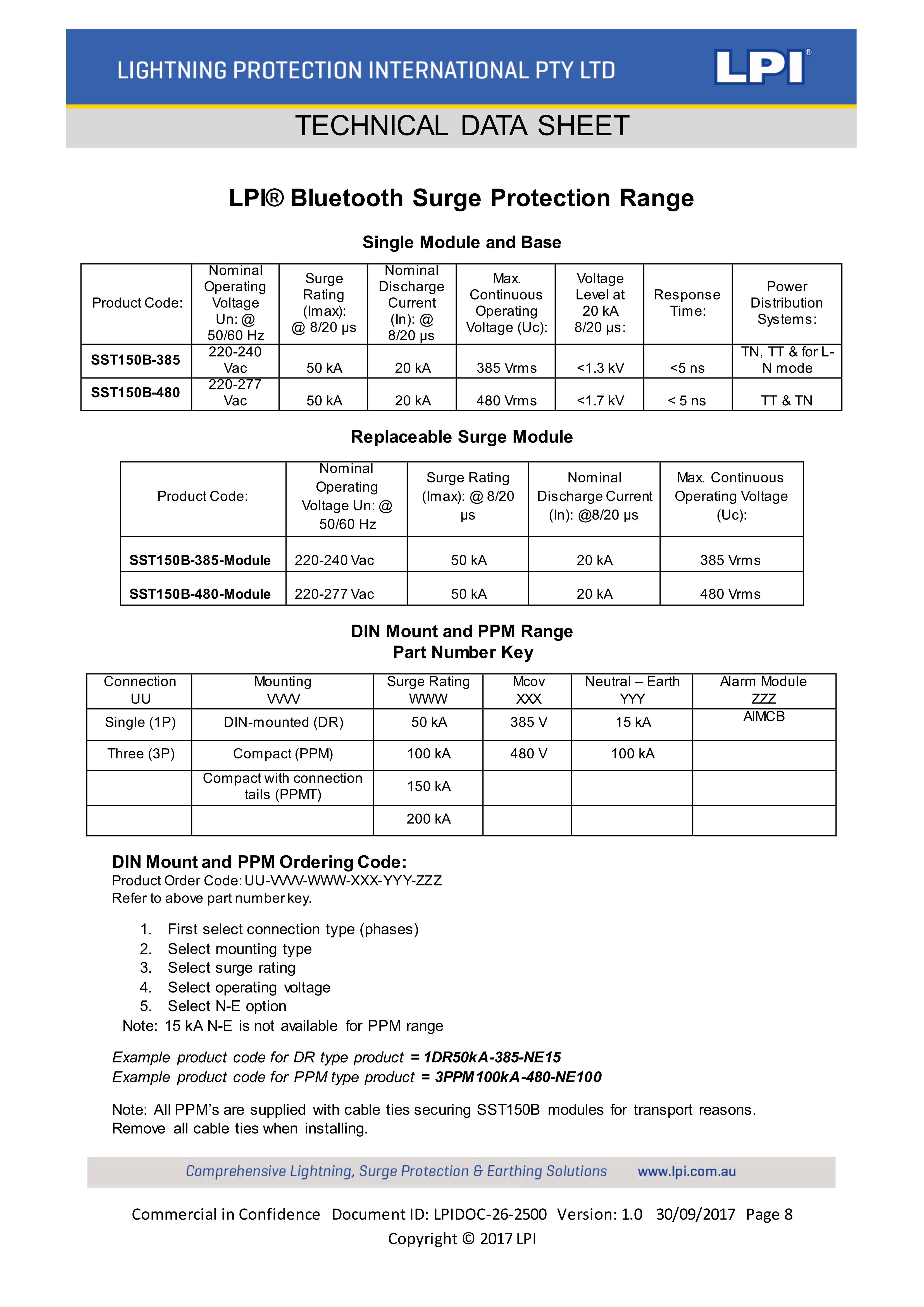 Tủ cắt lọc sét LPI, thiết bị chống sét LPI